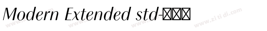 Modern Extended std字体转换